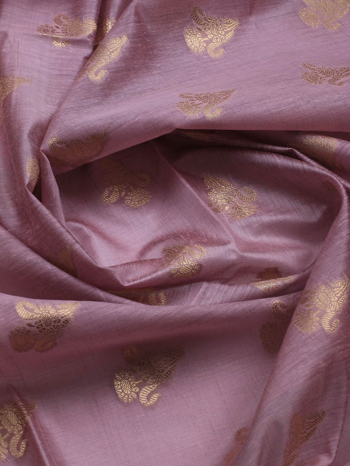 Woven Chanderi Unstitched Suit With Dupatta