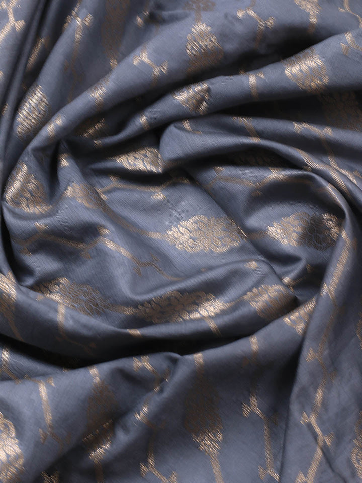 Banarasi Chanderi Unstitched Suit With Dupatta