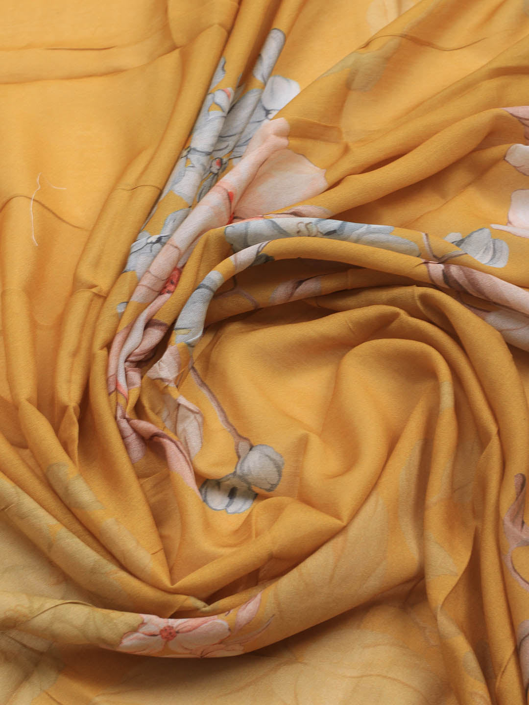 Printed Muslin Unstitched Suit With Dupatta