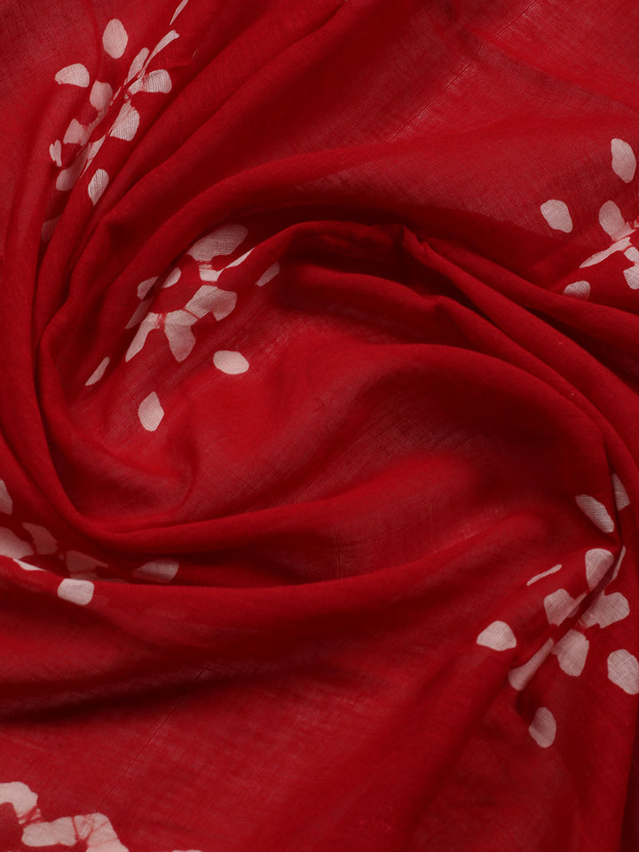 Printed Cotton Blend Unstitched Suit With Dupatta