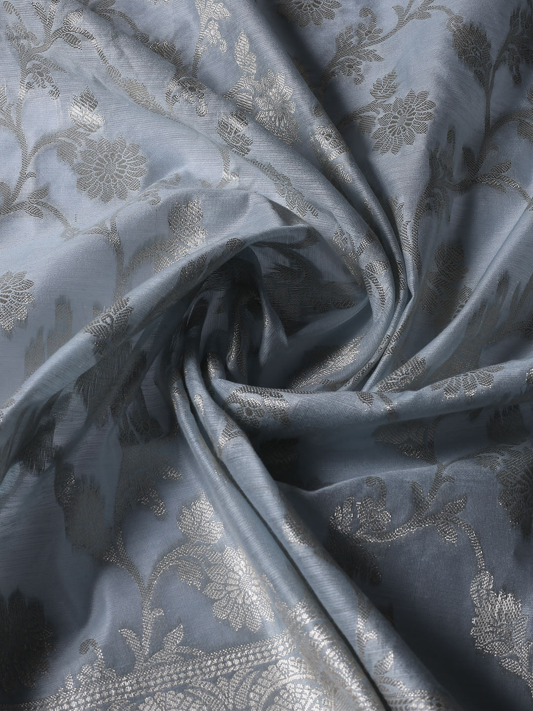 Woven Chanderi Unstitched Suit With Dupatta