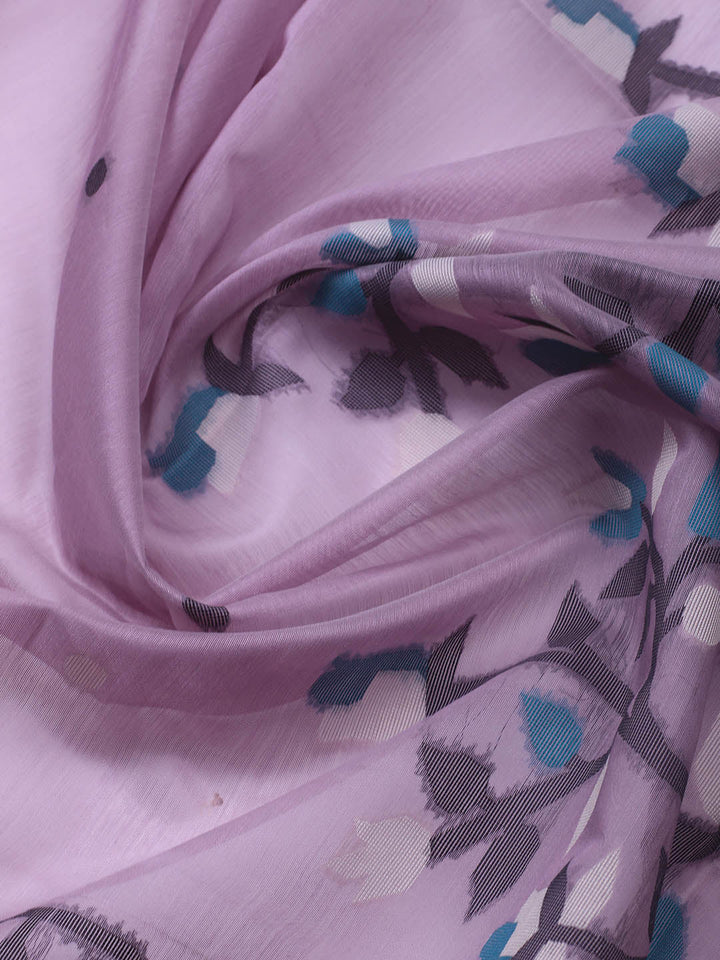 Jamdani Chanderi Unstitched Suit Piece With Dupatta