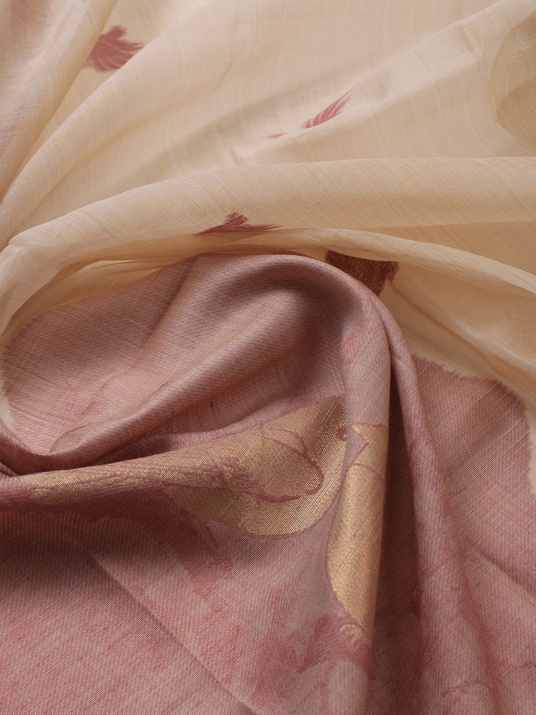 Jamdhani Chanderi Unstitched Suit Piece With Dupatta
