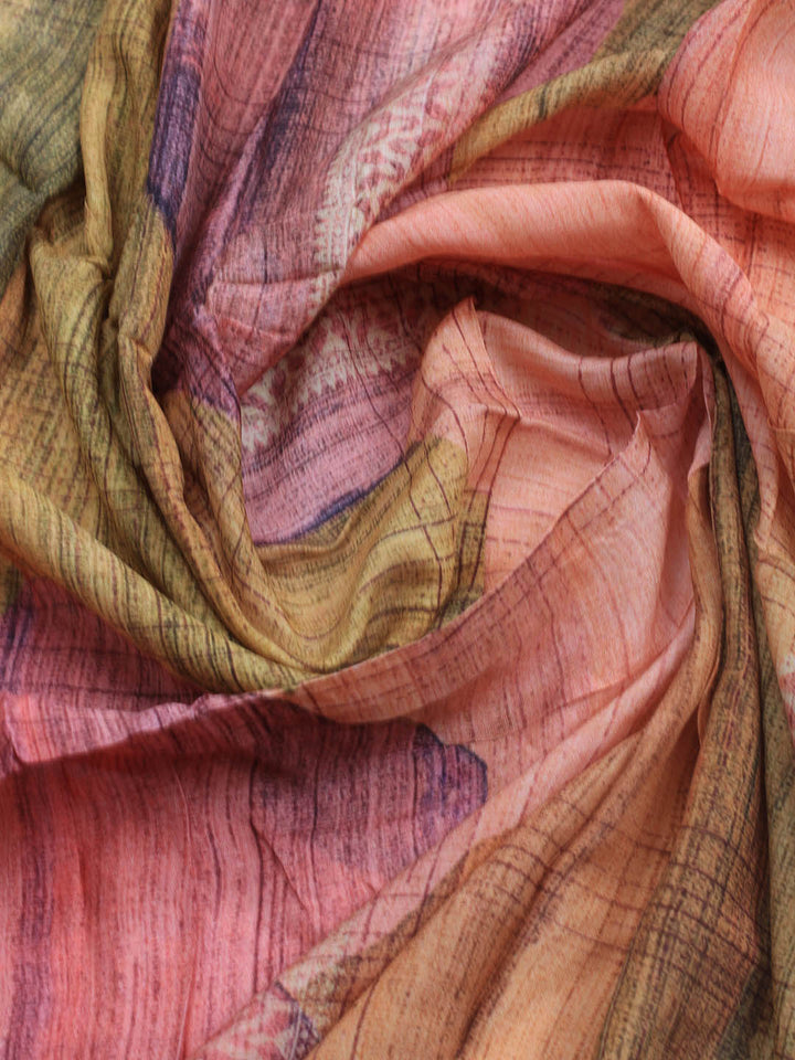 Zardozi Art Silk Unstitched Suit Piece With Dupatta