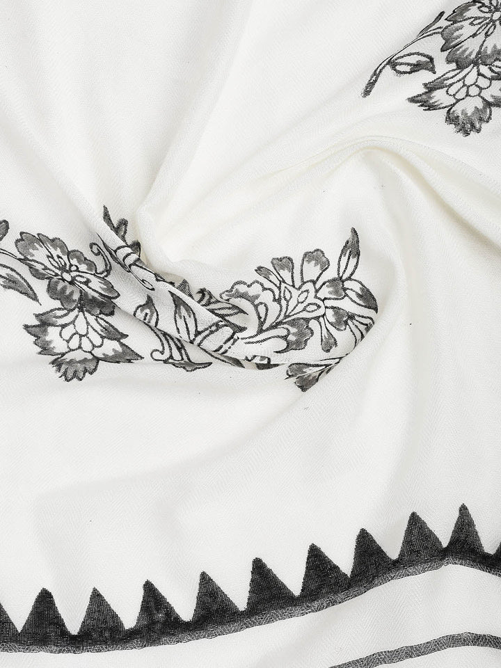 Neck Embroidered Cotton Blend Unstitched Suit With Dupatta