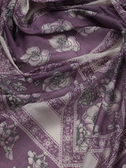 Floral Printed Cotton Blend Unstitched Suit Piece With Dupatta