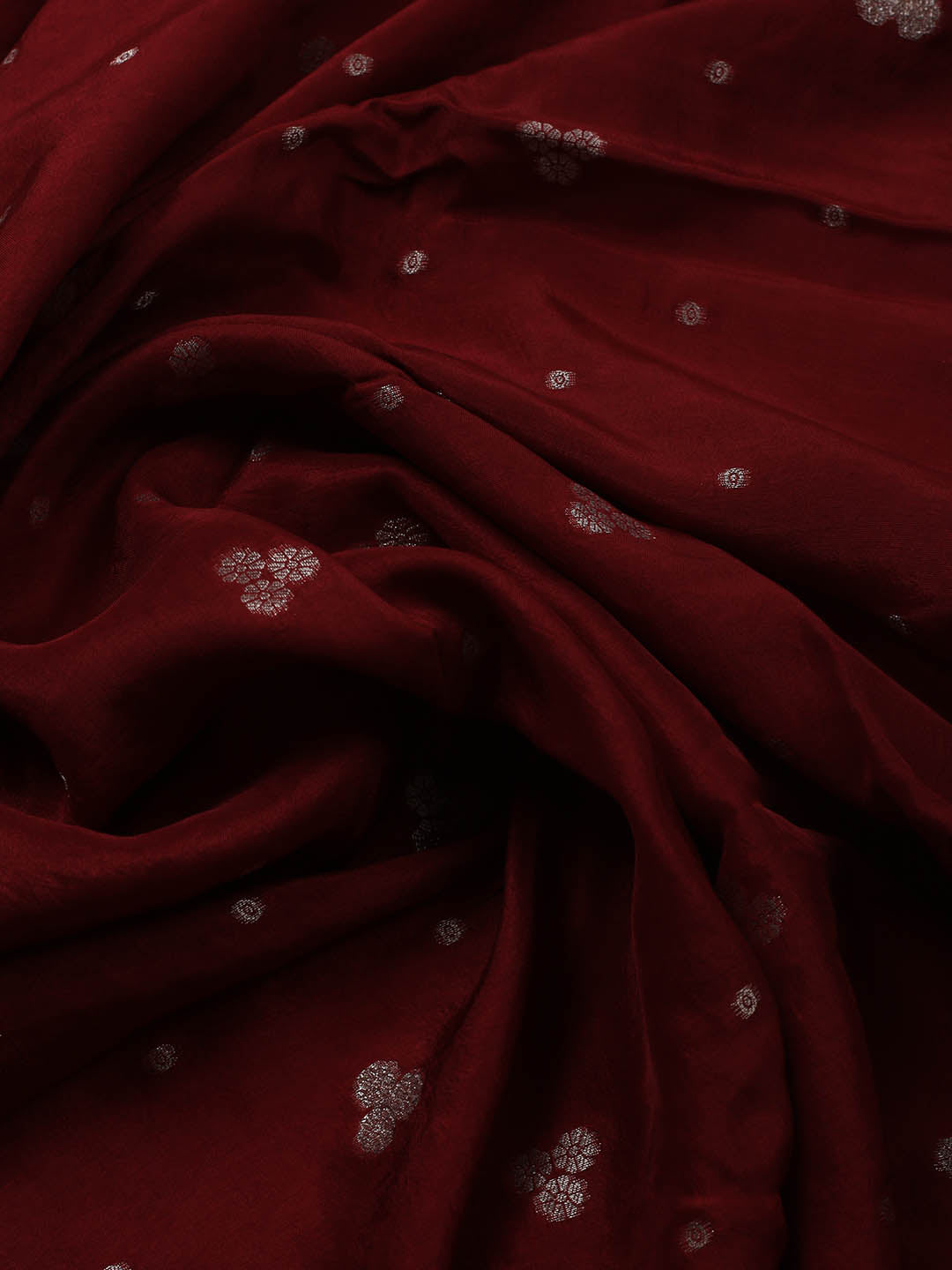 Embroidery Chanderi Unstitched Suit With Dupatta