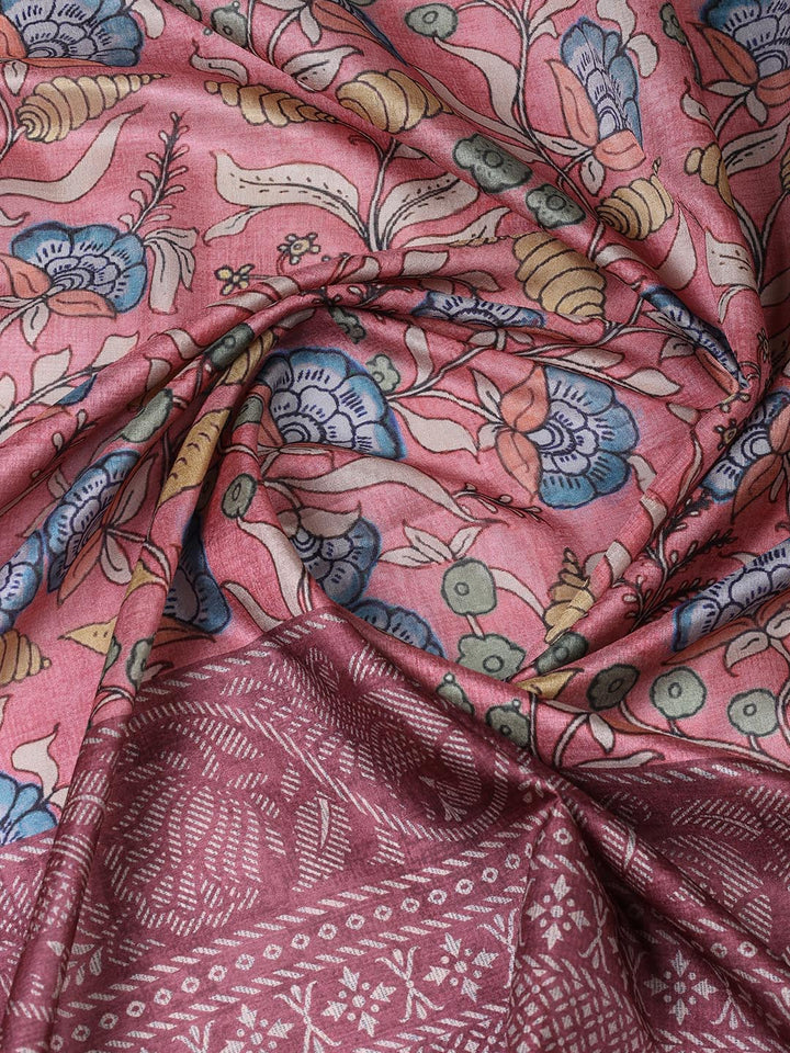 Neck Embroidery Art Tussar Unstitched Suit With Dupatta