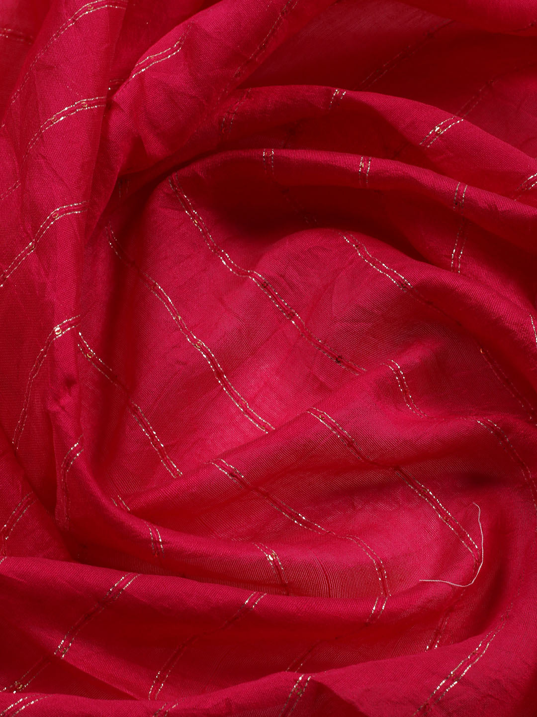 Neck Embroidered Chanderi Unstitched Suit Piece With Dupatta
