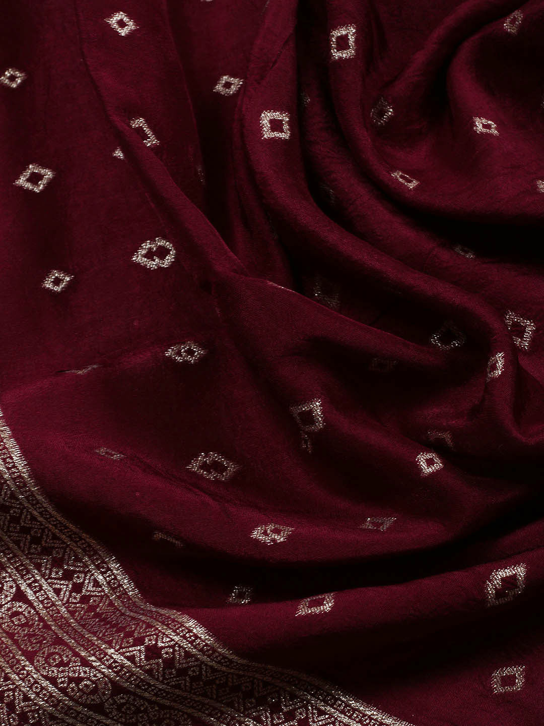 Woven Chanderi Unstitched Suit Piece With Dupatta