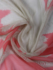 Neck Work Cotton Blend Unstitched Suit With Dupatta