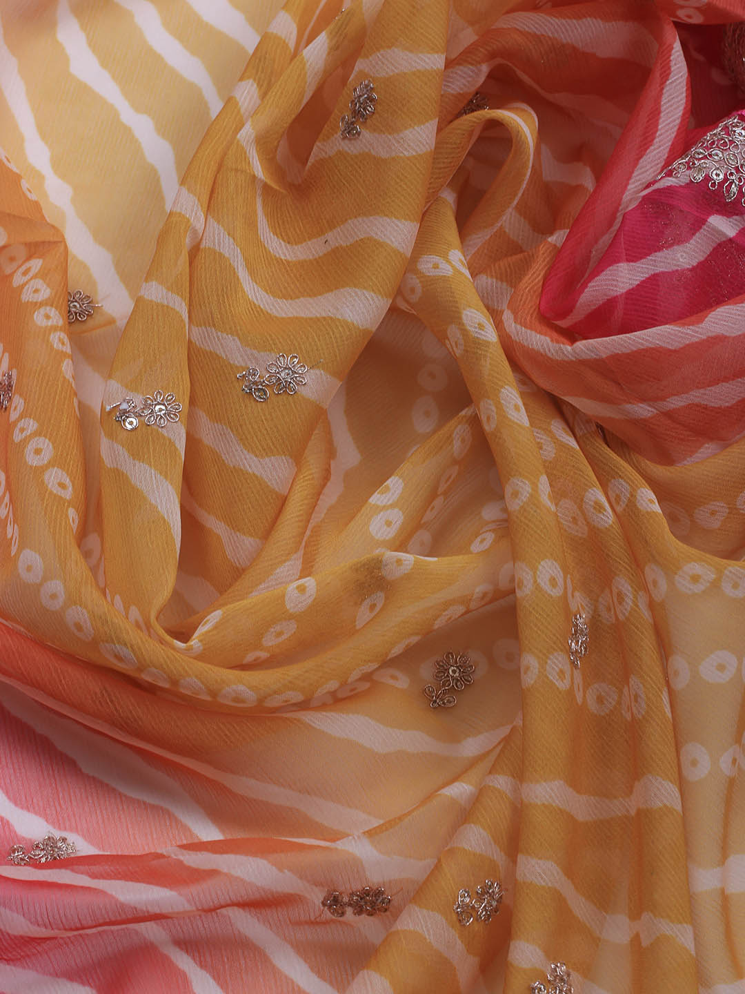 Embroidered Art Silk Unstitched Suit Piece With Dupatta