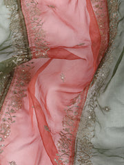 Embroidery Chanderi Unstitched Suit With Dupatta