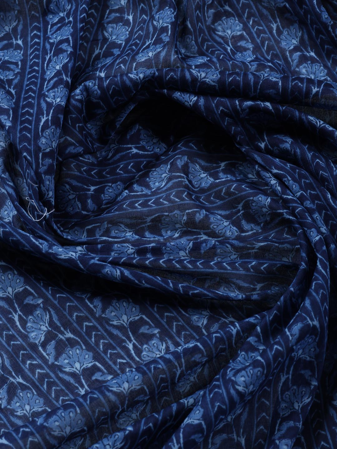Printed Cotton Blend Unstitched Suit Piece With Dupatta