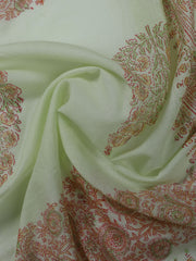 Neck Work Cotton Blend Unstitched Suit With Dupatta