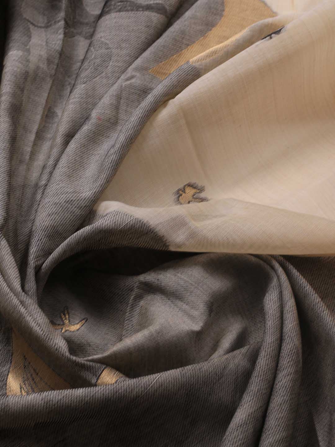 Jamdhani Chanderi Unstitched Suit Piece With Dupatta