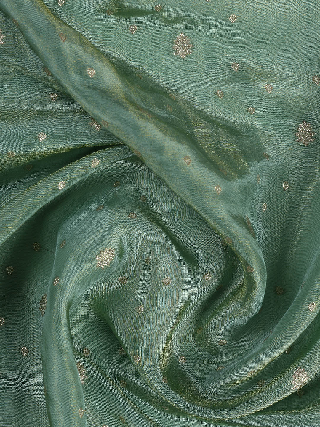 Embroidered Art Silk Unstitched Suit Piece With Dupatta