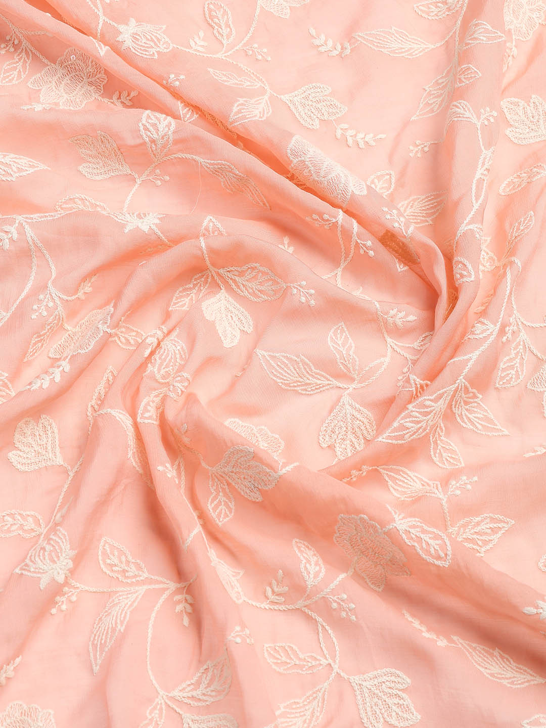 Embroidery Linen Unstitched Suit With Dupatta