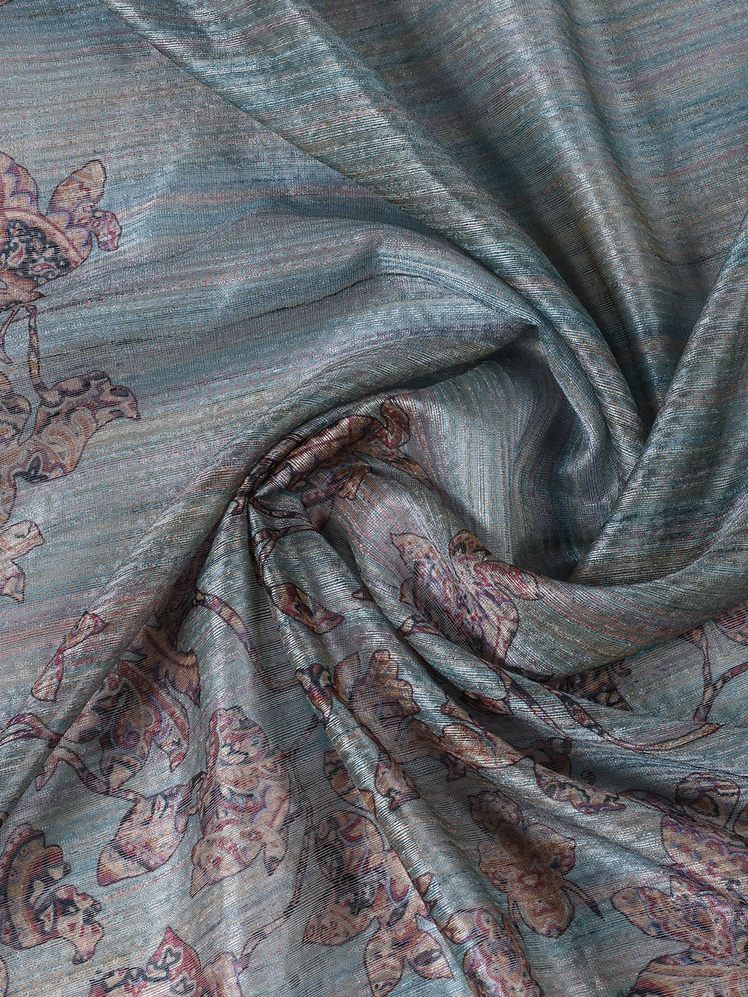 Kantha Work Chanderi Unstitched Suit With Dupatta