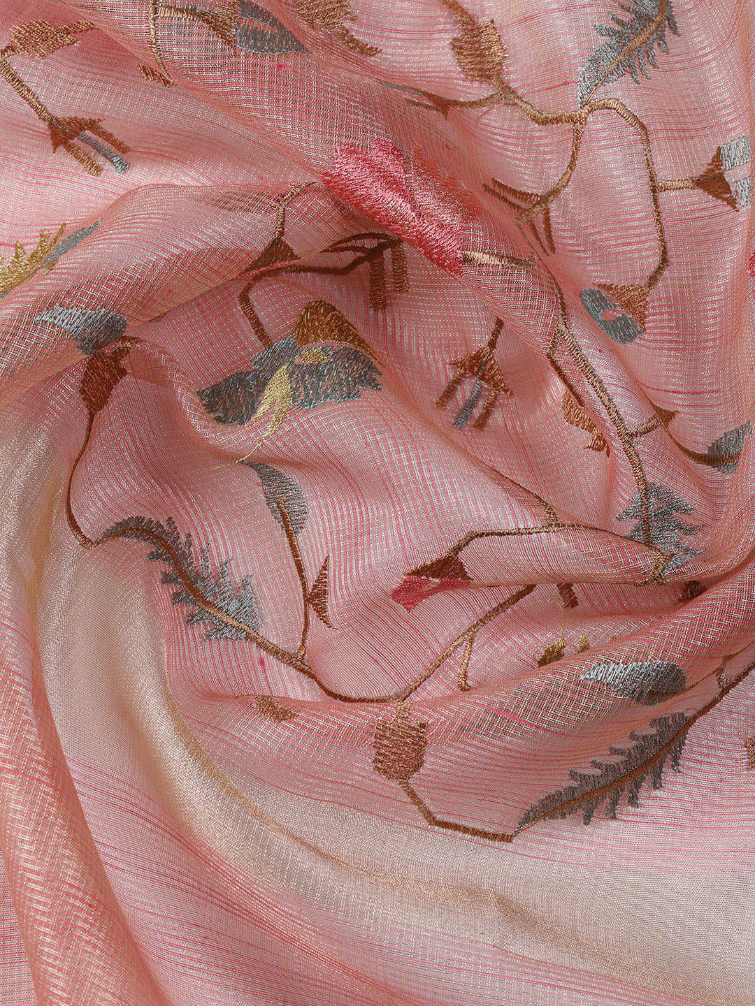 Woven Tissue Unstitched Suit With Dupatta