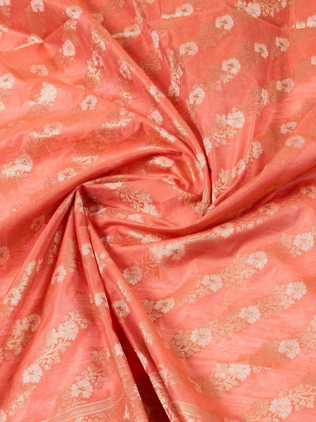 Woven Chanderi Unstitched Suit With Dupatta