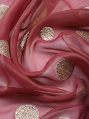 Neck Embroidered Tissue Unstitched Suit With Dupatta