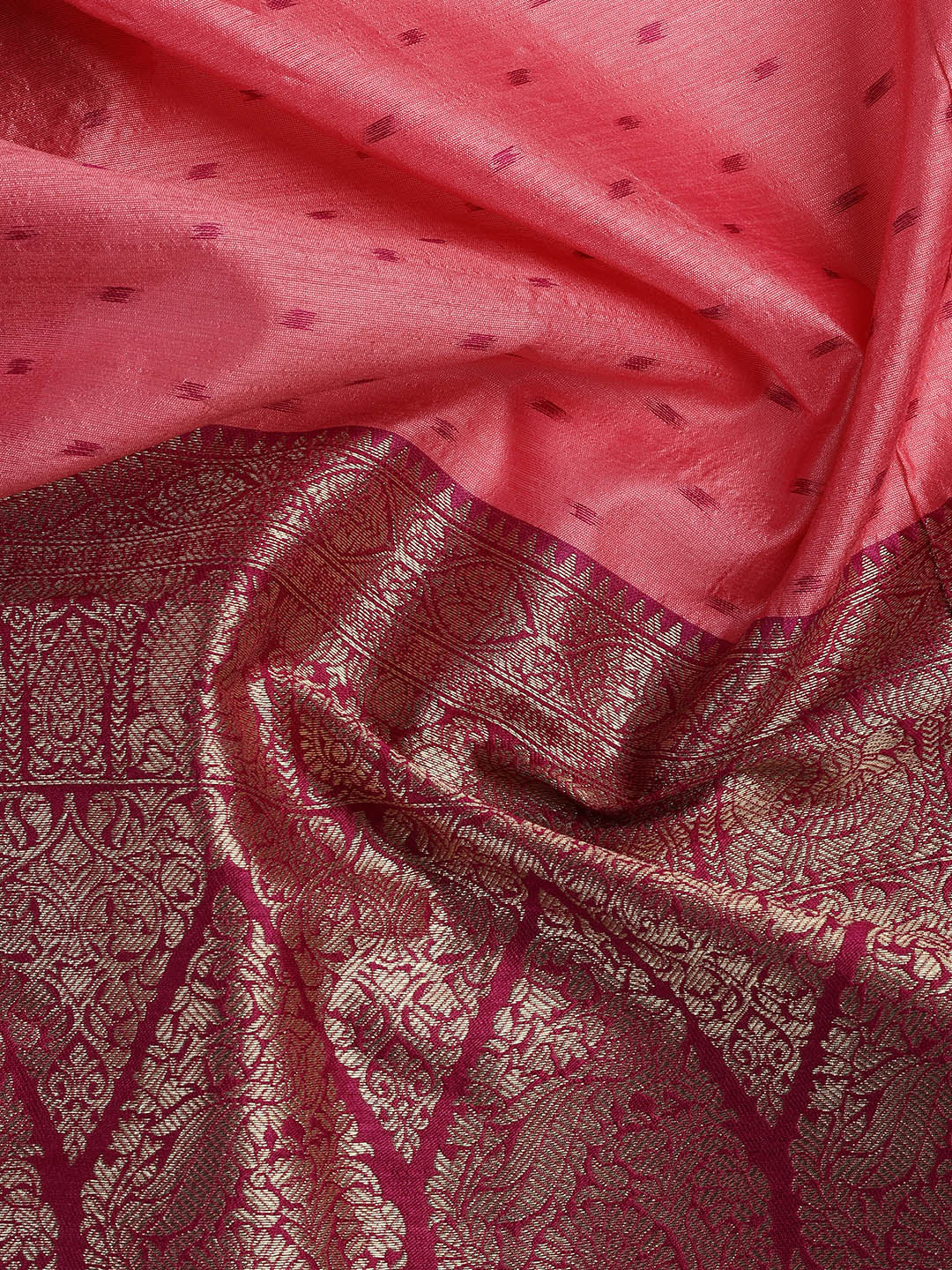 Woven Chanderi Unstitched Suit With Dupatta