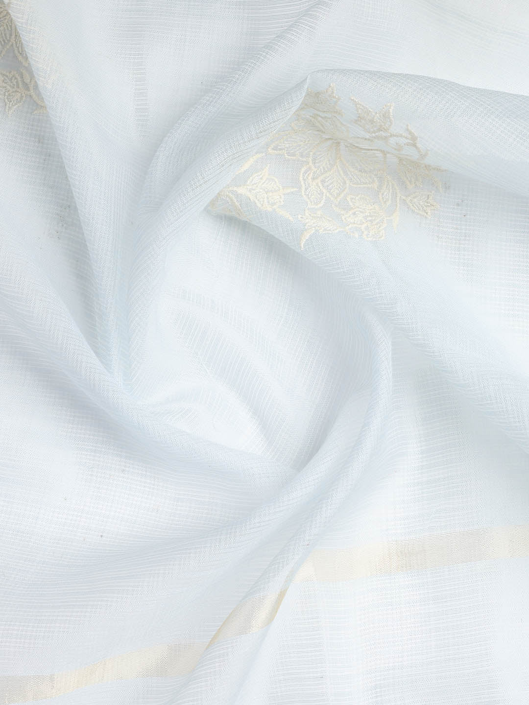 Neck Embroidered Cotton Blend Unstitched Suit With Dupatta