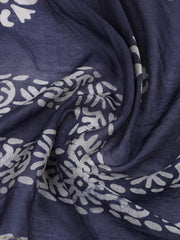 Schiffli Embroidery Cotton Blend Unstitched Suit With Dupatta