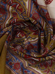Printed Cotton Blend Unstitched Suit With Dupatta