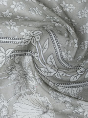 Neck Woek Cotton Blend Unstitched Suit With Dupatta