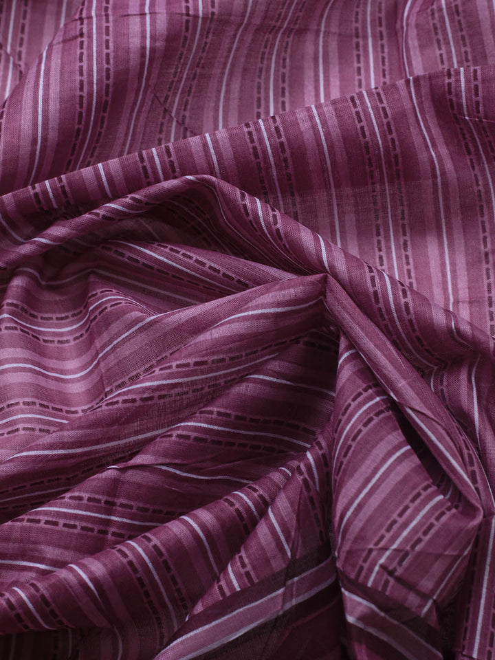 Printed Cotton Blend Unstitched Suit Piece With Dupatta