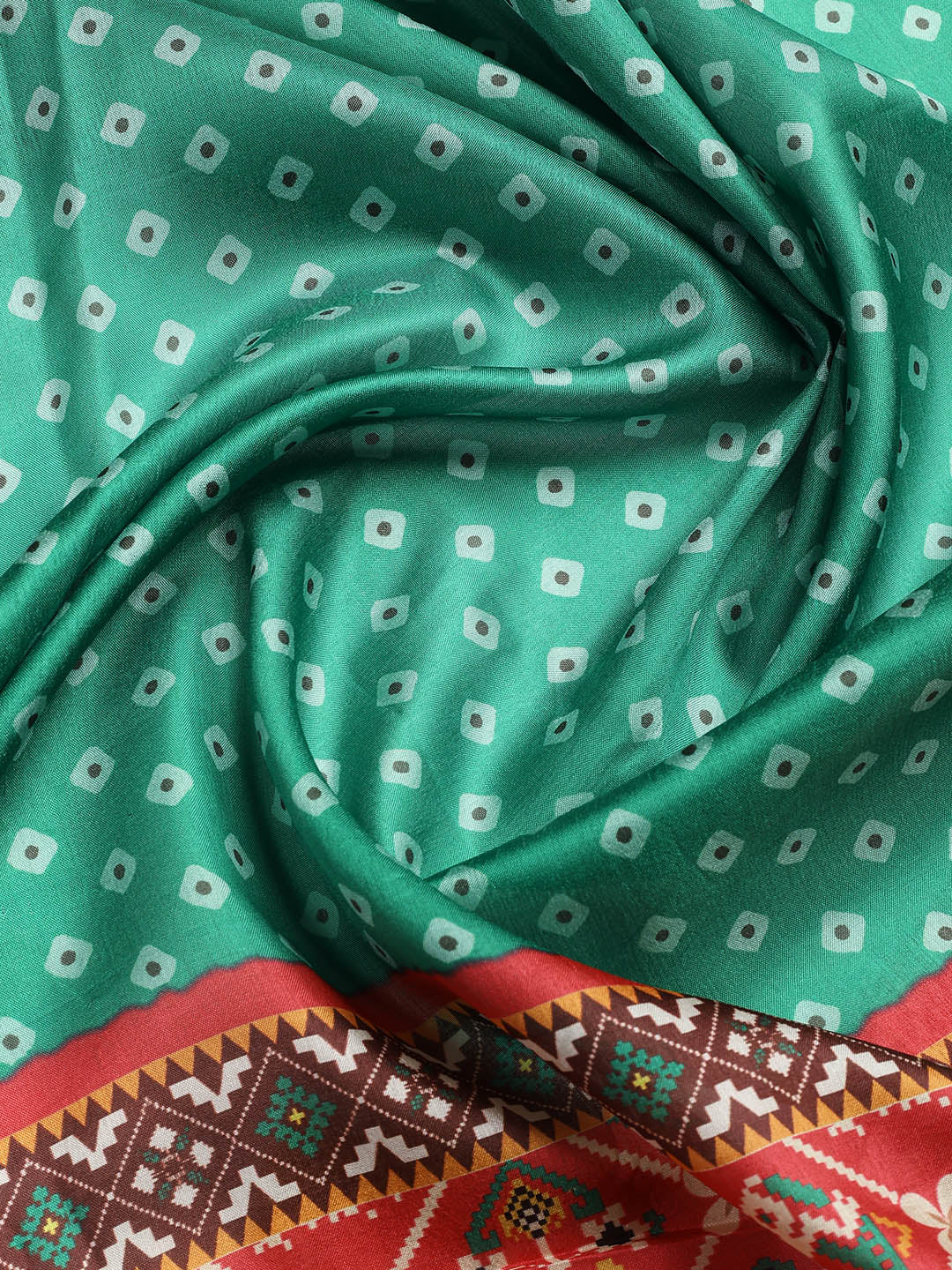 Cotton Blend Unstitched Suit Piece With Dupatta