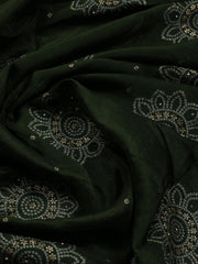 Woven Art Silk Unstitched Suit Piece With Dupatta