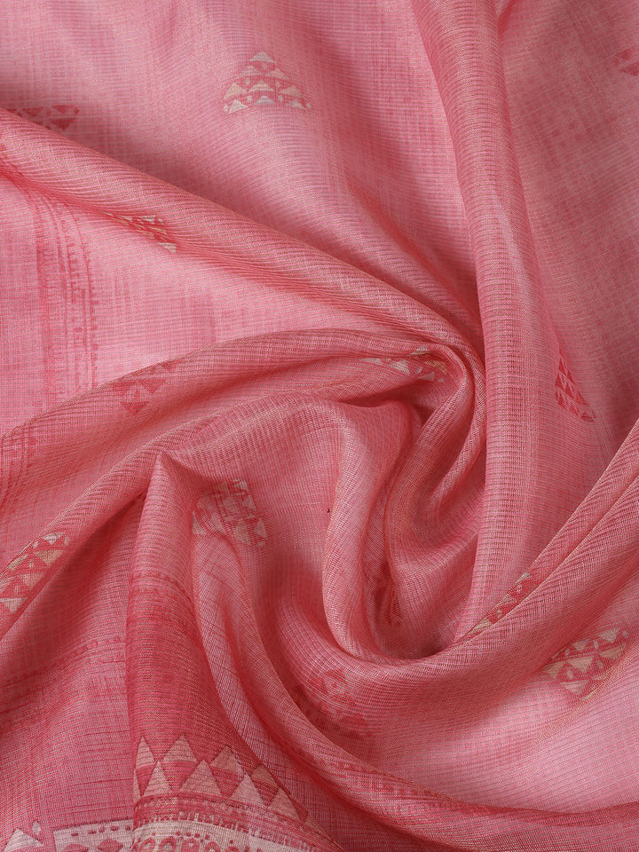Neck Embroidered Tissue Unstitched Suit With Dupatta
