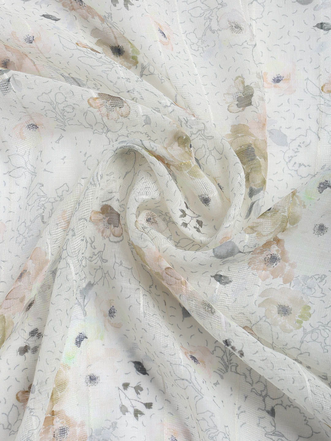 Printed Cotton Blend Unstitched Suit With Dupatta