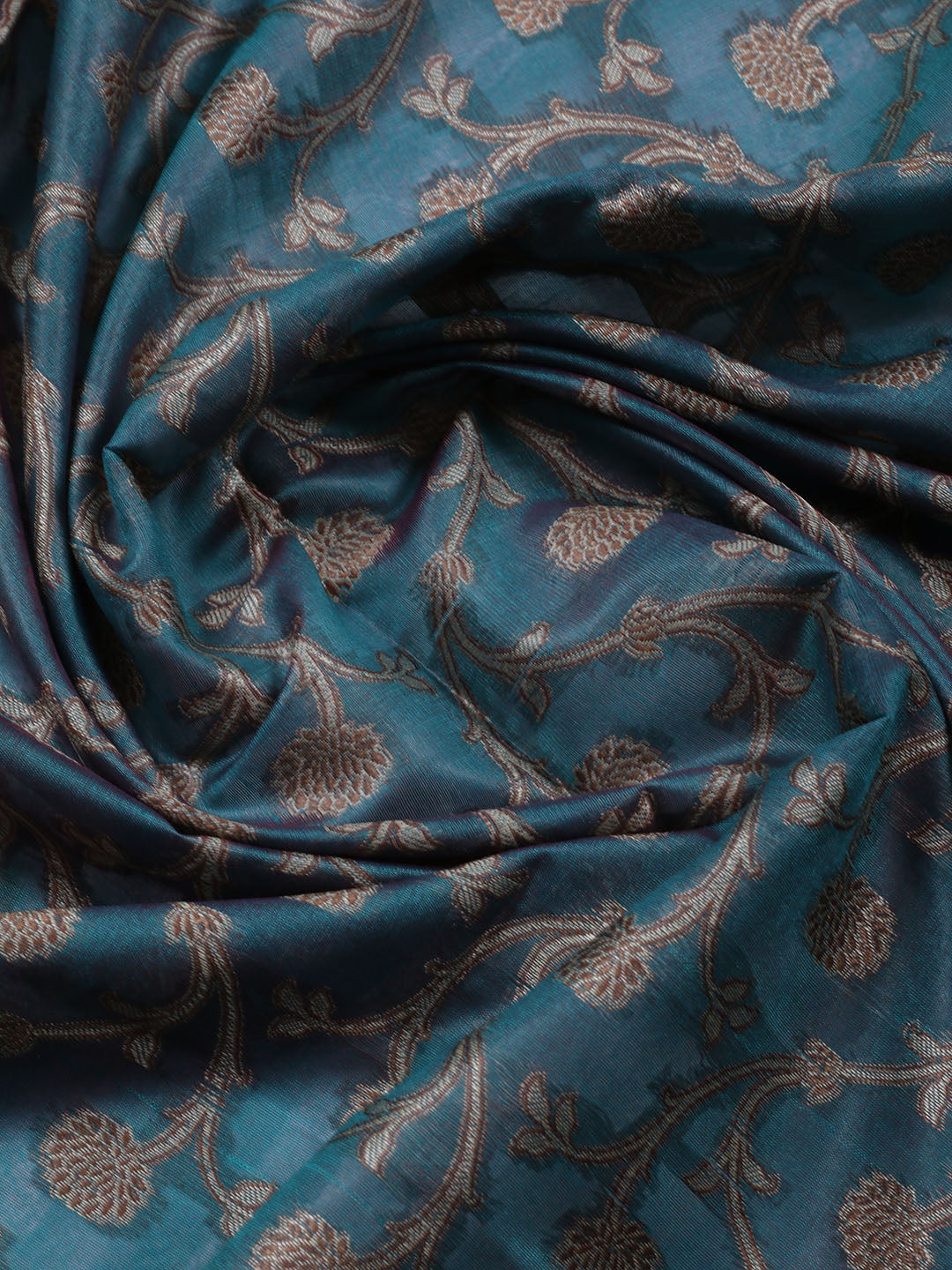 Woven Chanderi Unstitched Suit Piece With Dupatta