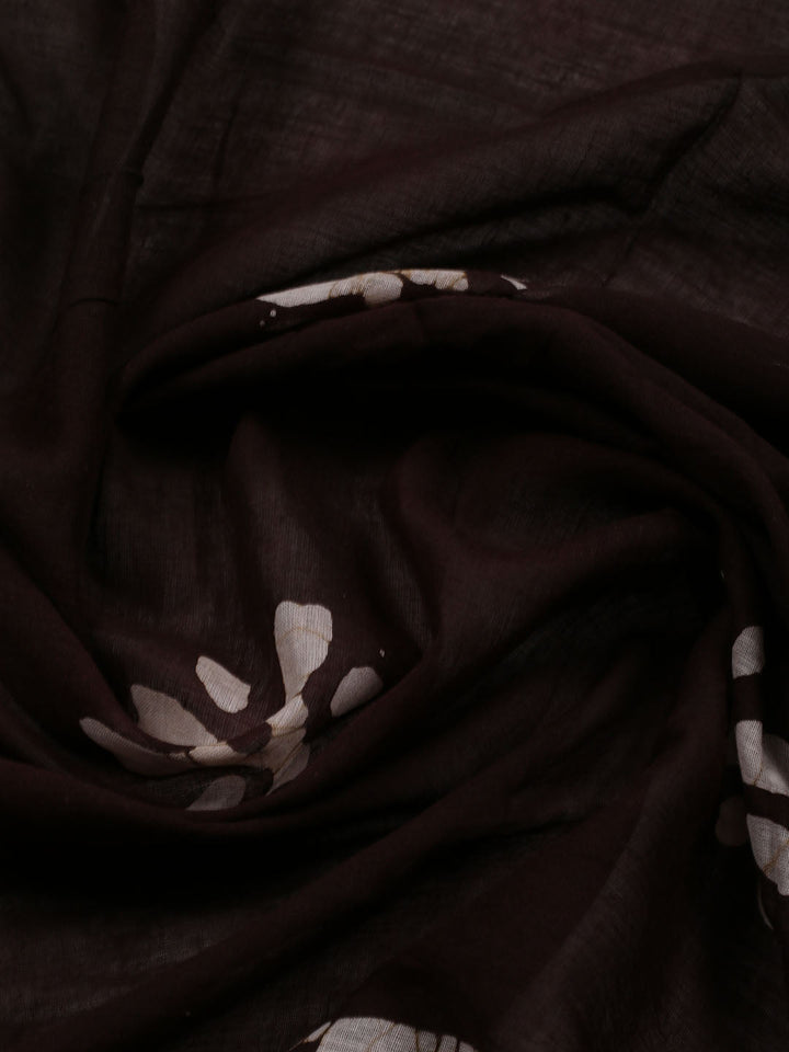 Printed Cotton Blend Unstitched Suit With Dupatta
