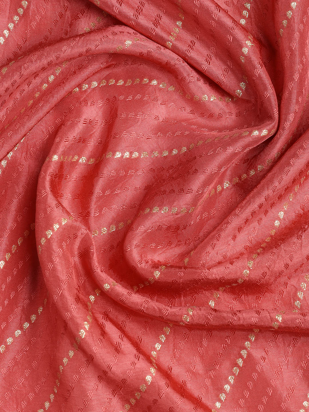Woven Border Chanderi Unstitched Suit With Dupatta