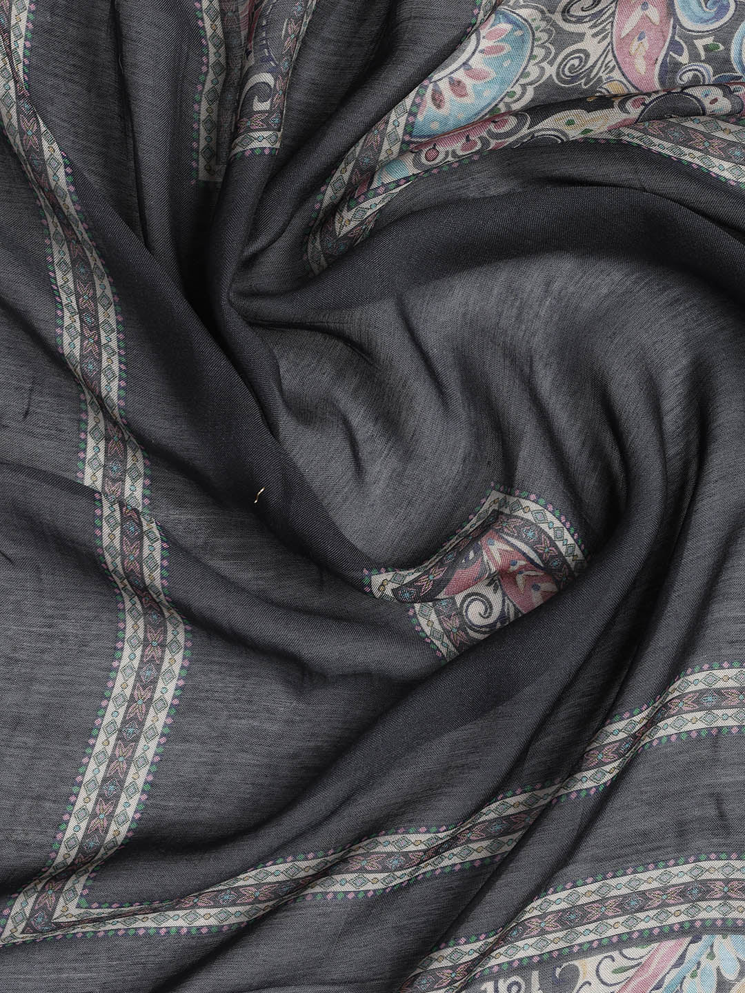 Printed Muslin Unstitched Suit Piece With Dupatta