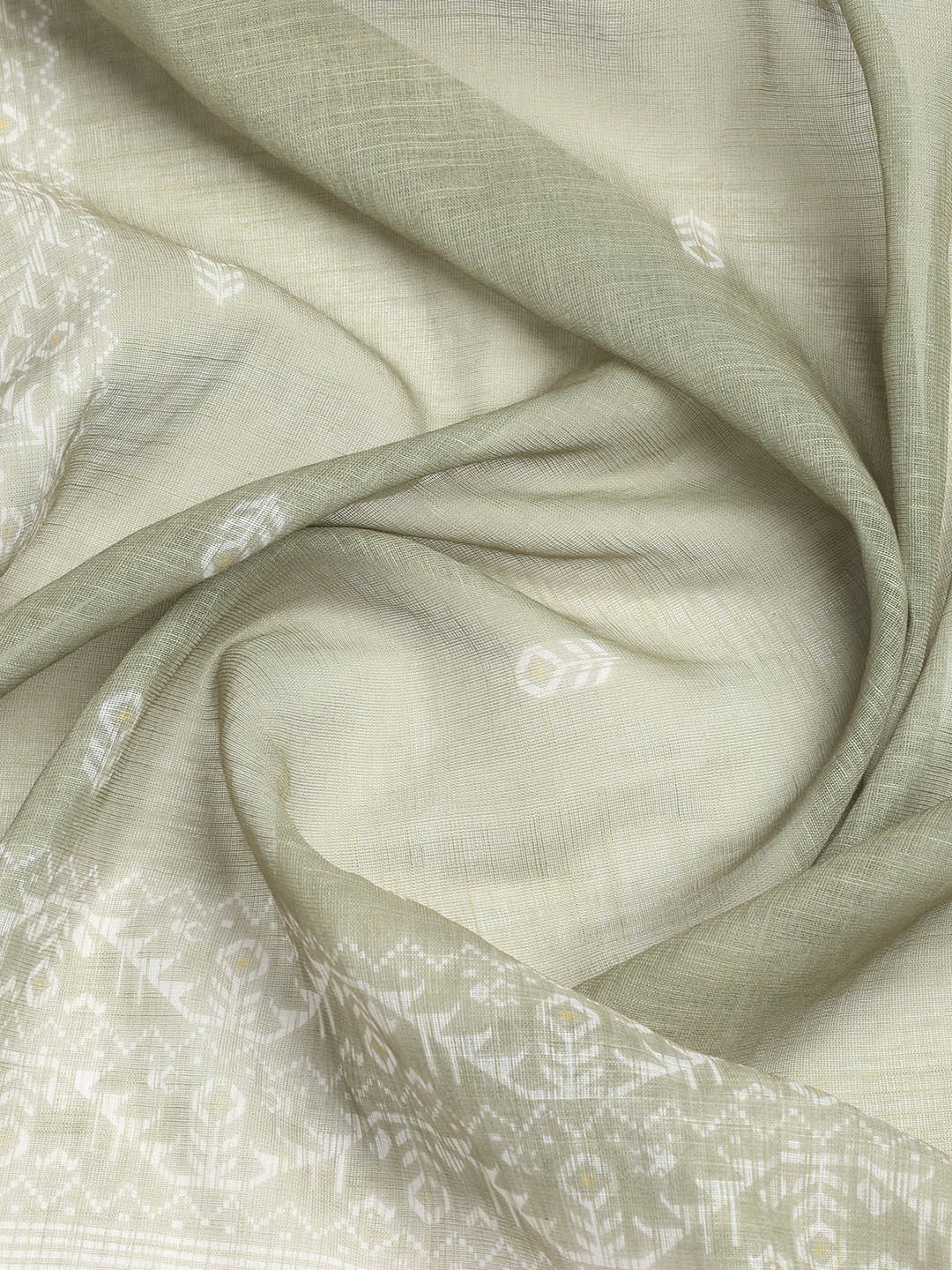 Printed Linen Unstitched Suit With Dupatta