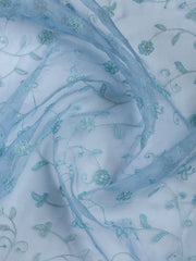 Neck Embroidery Tissue Unstitched Suit With Dupatta