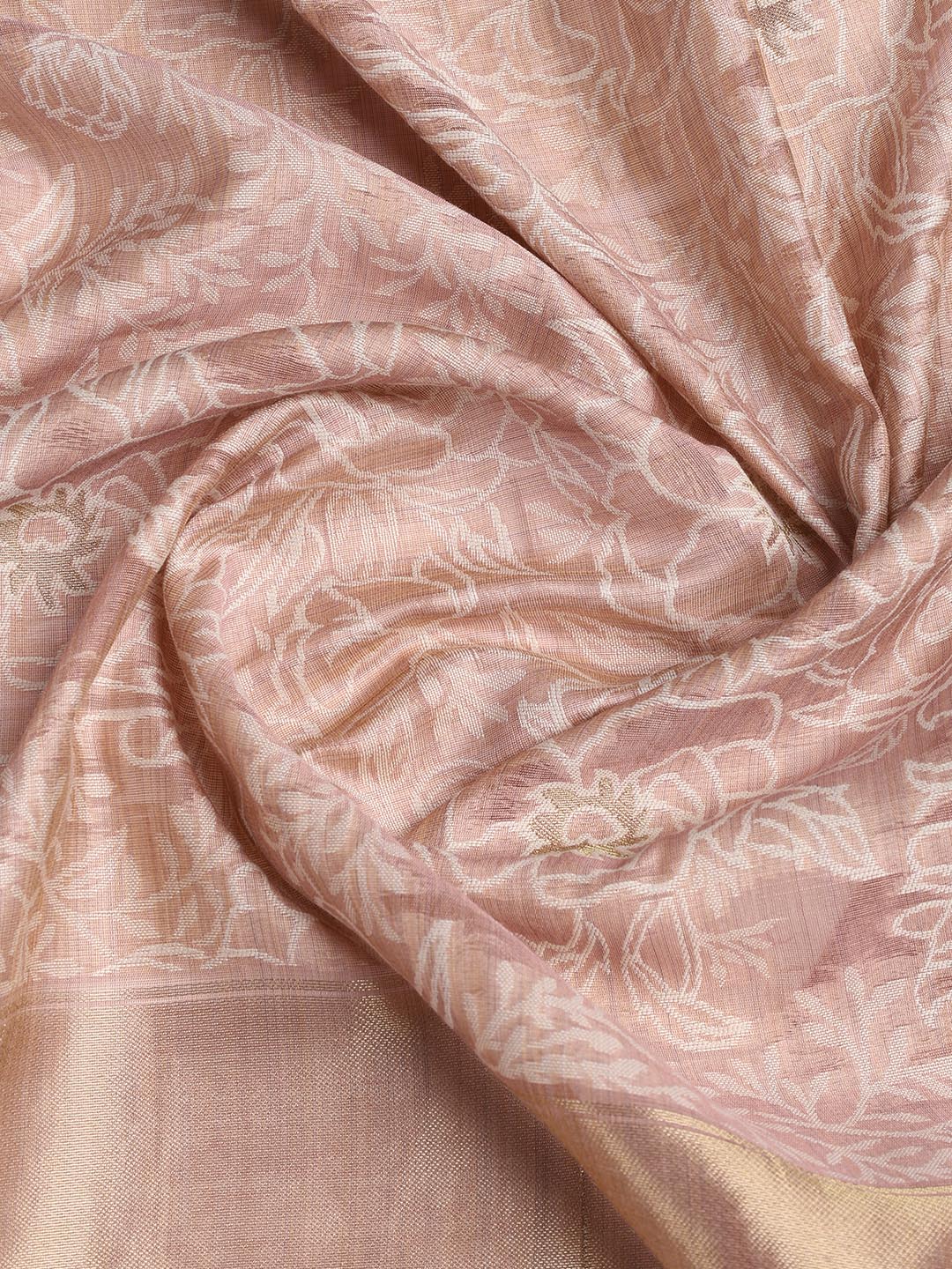Embroidered Chanderi Unstitched Suit Piece With Dupatta