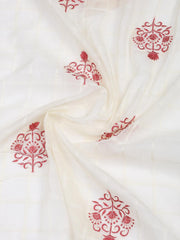 Printed Cotton Blend Unstitched Suit With Dupatta
