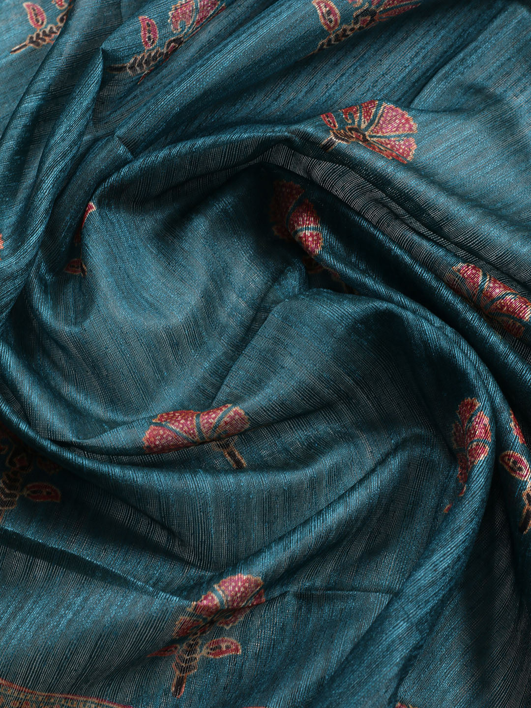 Neck Embroidered Chanderi Unstitched Suit With Dupatta