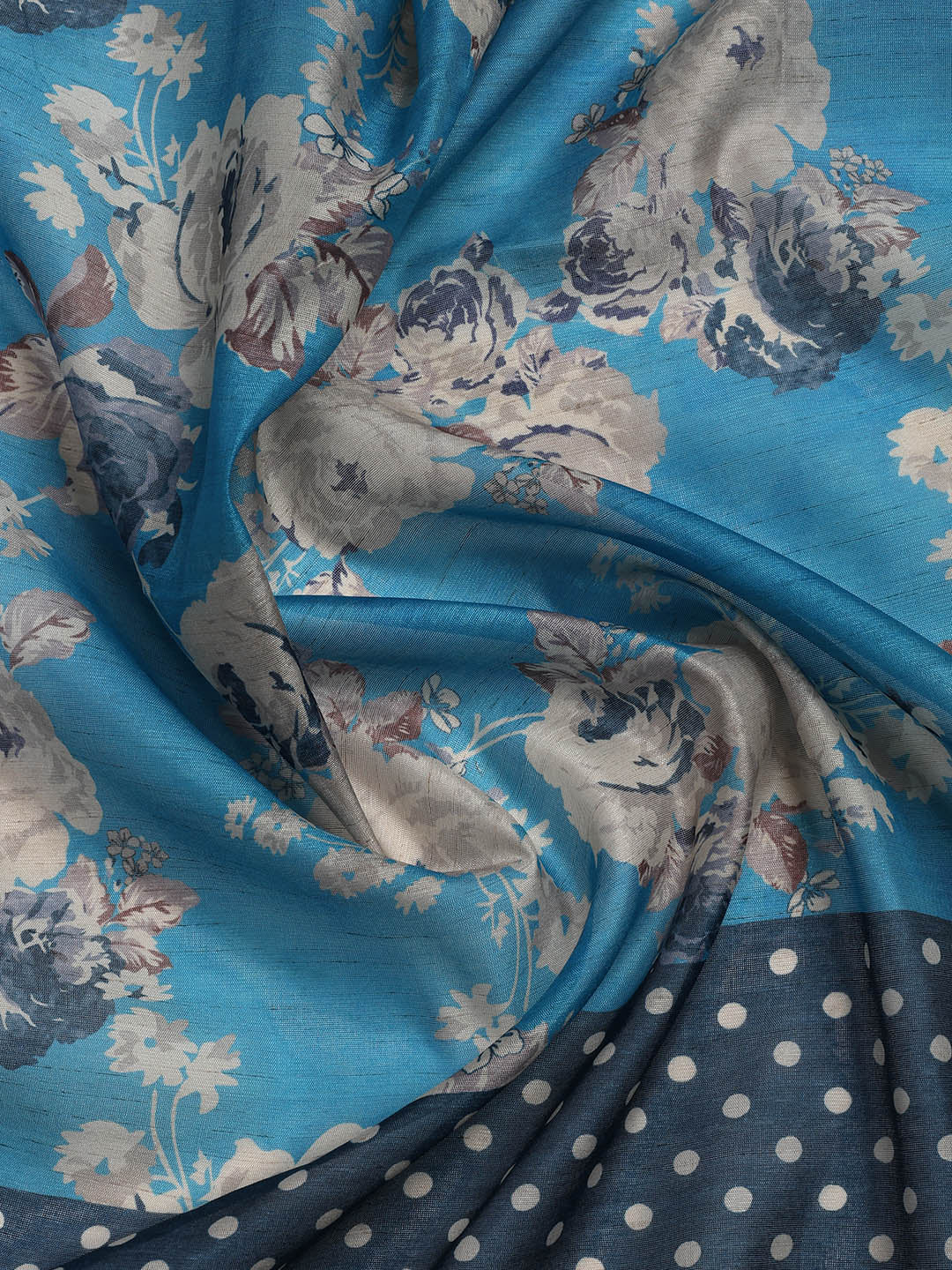 Embroidered Chanderi Unstitched Suit Piece With Dupatta