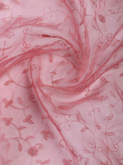 Neck Embroidery Tissue Unstitched Suit With Dupatta