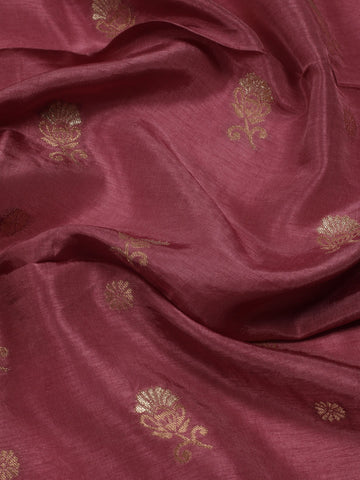 Woven Chanderi Unstitched Suit With Dupatta