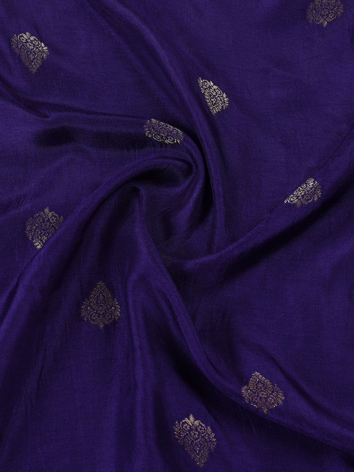 Woven Chanderi Unstitched Suit Piece With Dupatta