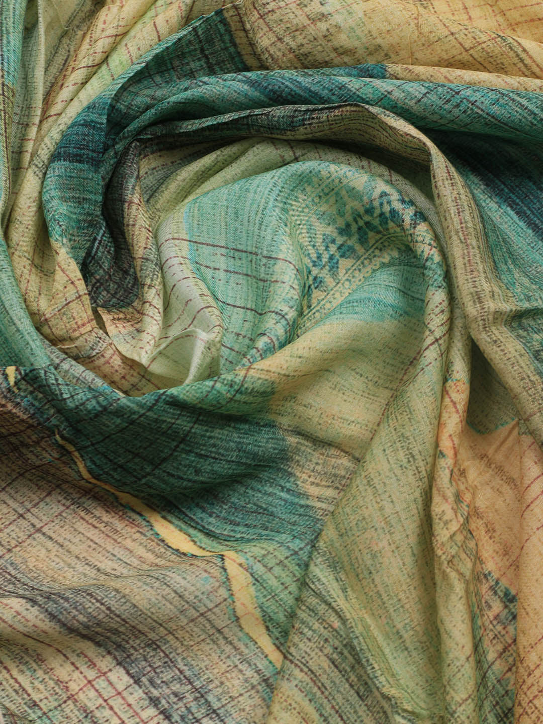 Zardozi Art Silk Unstitched Suit Piece With Dupatta